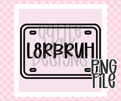 License Plate PNG Bundle | Bold Black & White Outline Designs | Freshie & Craft PNG Pack