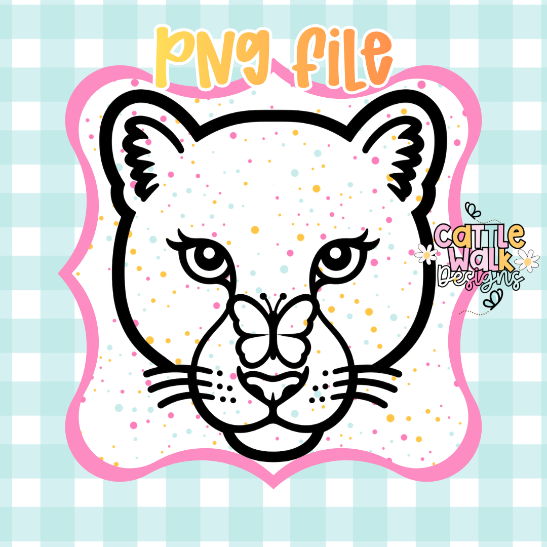 Paint Your Own Leopard PNG | Blank Leopard Head PNG | Freshie Painter's Leopard | Digital Download
