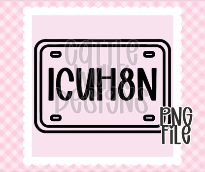 License Plate PNG Bundle | Bold Black & White Outline Designs | Freshie & Craft PNG Pack