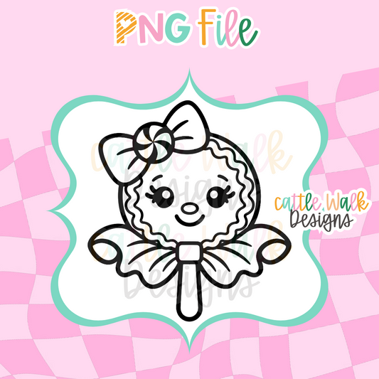 Gingerbread Lollipop PNG | Christmas Freshie Design
