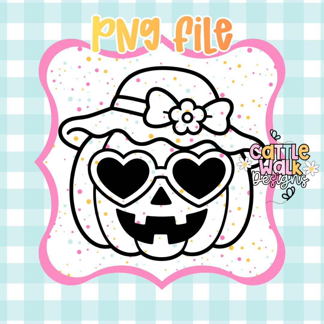 Spooky Cute Pumpkin PNG File