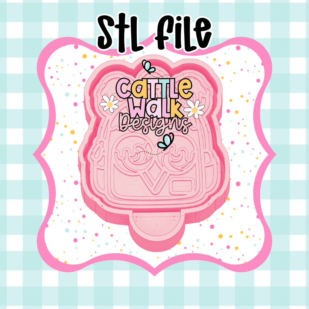 Lollipop Backpack STL File | Cute Candy Backpack Mold Design | Freshie Mold STL | 3D Print File