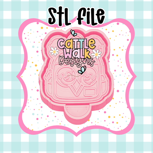 Lollipop Backpack STL File | Cute Candy Backpack Mold Design | Freshie Mold STL | 3D Print File
