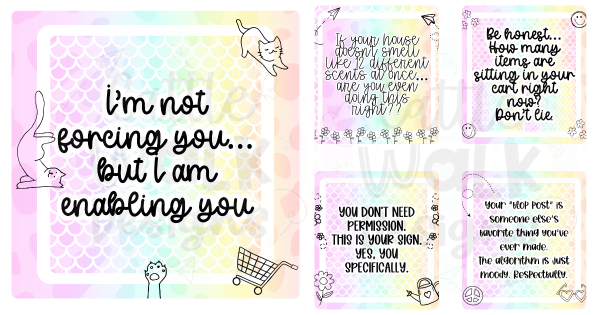 Doodle Dreams Content Kit – Limited Release (53 Canva Templates for Engagement + Sales)