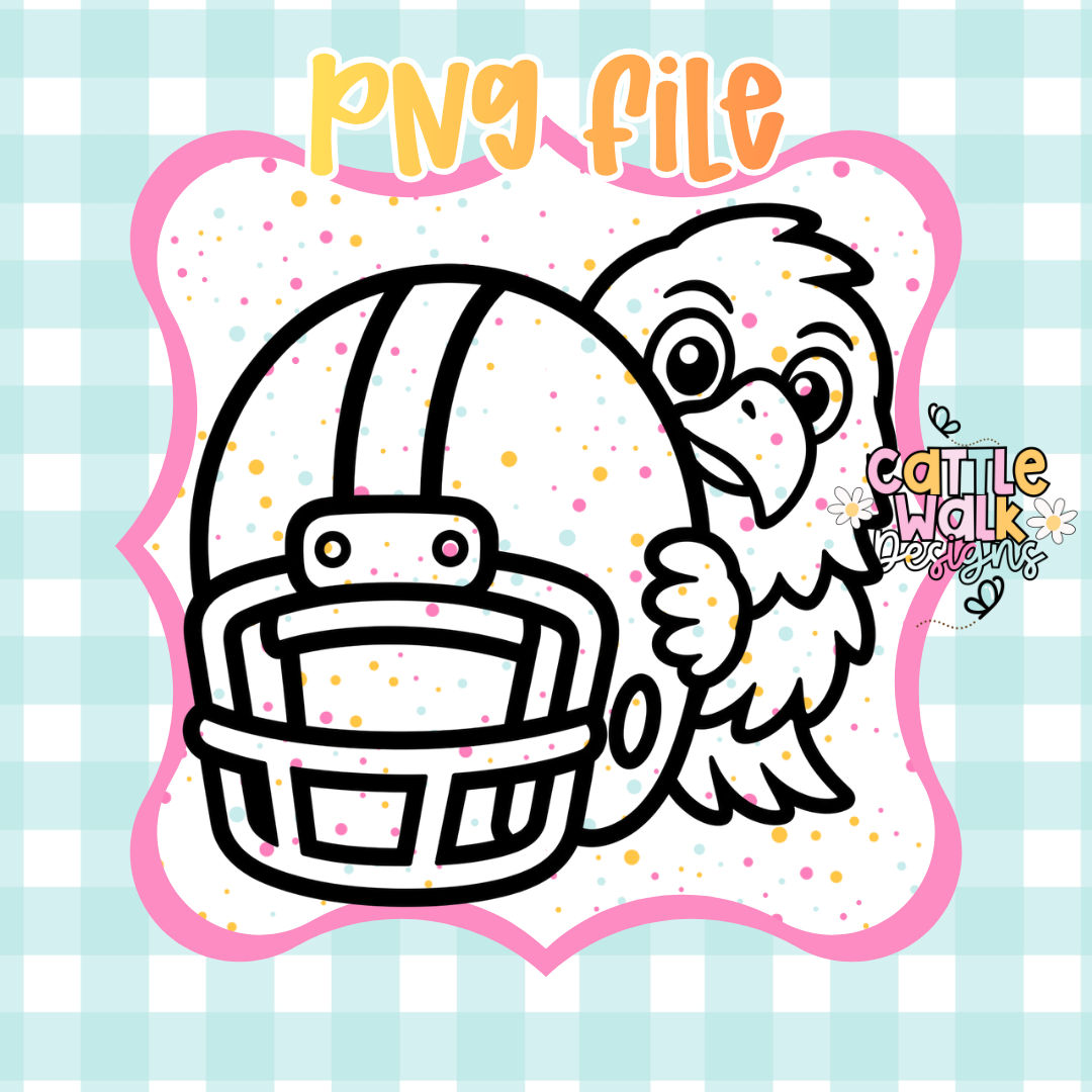 Football Helmet Eagle PNG | Eagle Football PNG | Sports Mascot PNG | Game Day PNG | Digital Download
